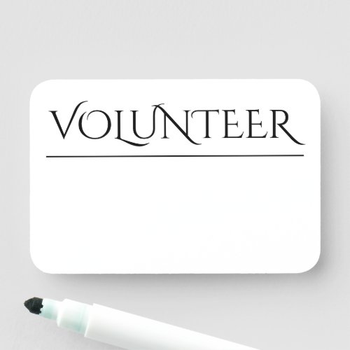 VOLUNTEER Name Tag