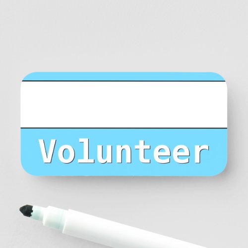 Volunteer Name Tag