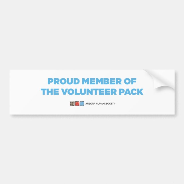 Volunteer Pack Bumper Sticker (Front)
