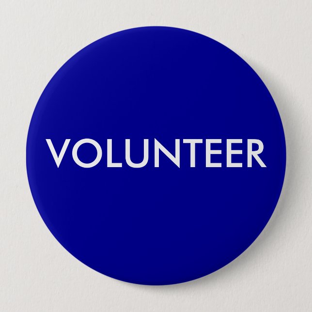VOLUNTEER PINBACK BUTTON (Front)