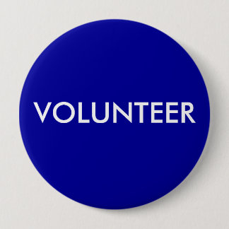 VOLUNTEER PINBACK BUTTON