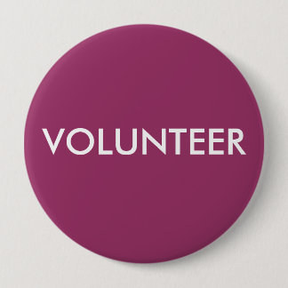 VOLUNTEER PINBACK BUTTON
