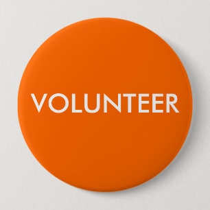 VOLUNTEER PINBACK BUTTON