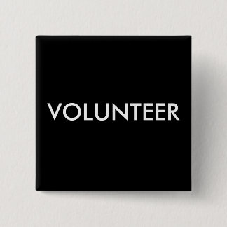 VOLUNTEER PINBACK BUTTON