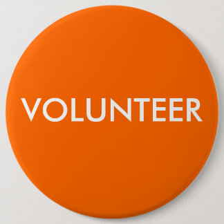 VOLUNTEER PINBACK BUTTON