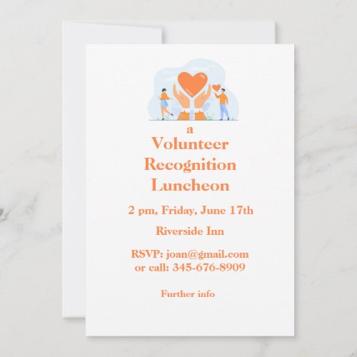 Volunteer Recognition Luncheon Invite 