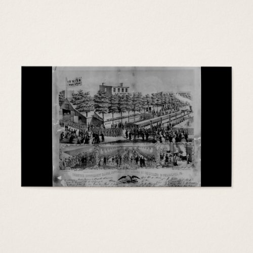 Volunteer Refreshment Saloon circa 1861 Business Card