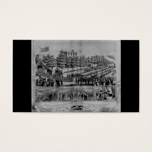 Customizable Volunteer Refreshment Saloon circa 1861 Business Card