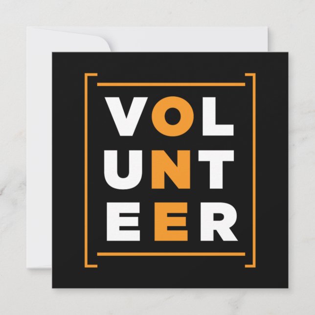 Volunteer Rescue Volunteers Volunteering Charity G Invitation (Front)