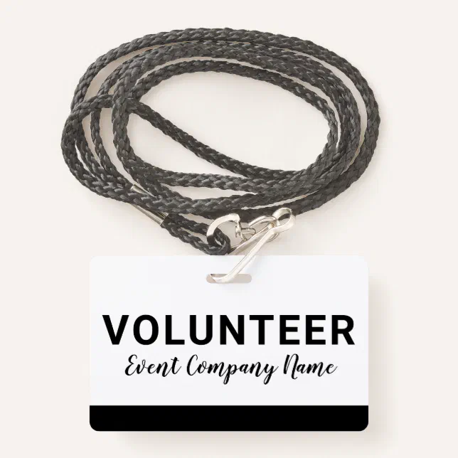 Volunteer Staff Badge Zazzle