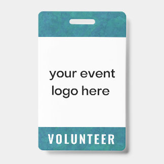 Volunteer Staff Event Badge Teal