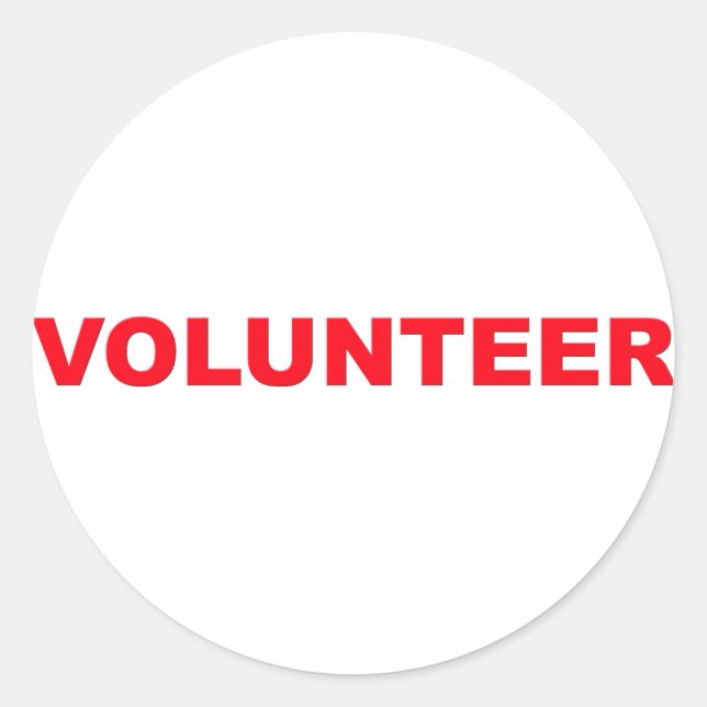 Volunteer sticker (Front)