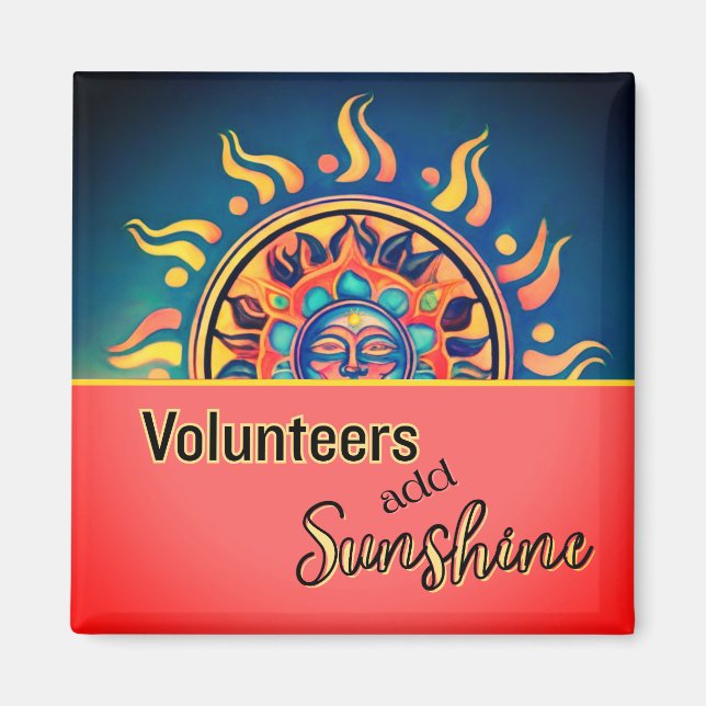 Volunteer Sunshine Magnet (Front)