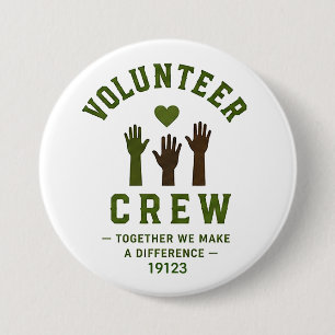 ❤️ Volunteer Team Community Service ❤️ Button
