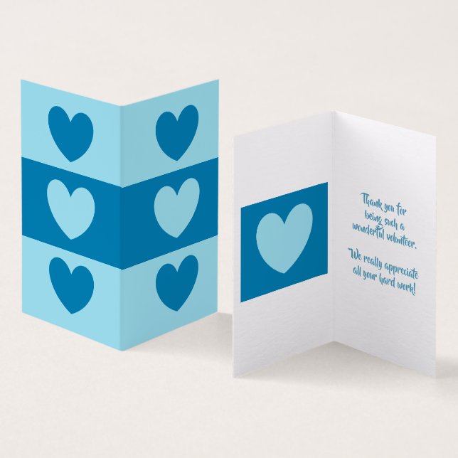 Volunteer Thank you cards by dalDesignNZ (Inside and Outside)