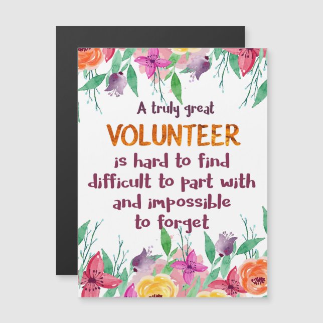 Volunteer Thank you Volunteer appreciation gift (Front/Back)