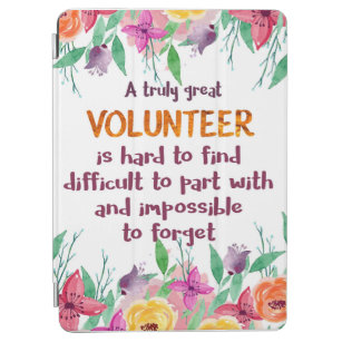 Volunteer Thank you Volunteer appreciation gift iPad Air Cover