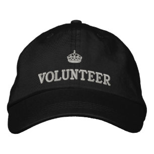 Volunteer with crown logo embroidered baseball cap