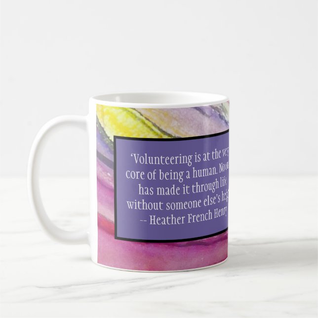 "Volunteering" by Heather French Henry Coffee Mug (Left)