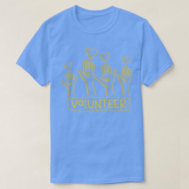 Volunteering Rescue Charity Volunteer Volunteers  T-Shirt (Design Front)