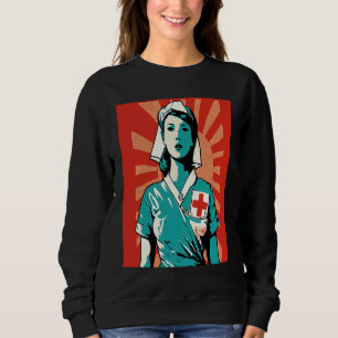 Volunteerism Awareness Retro Volunteer Nurse 1 Sweatshirt