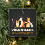 Volunteers Are A Special Breed Dog Rescue Shelter Ceramic Ornament at Zazzle