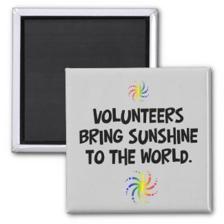 Volunteers bring sunshine to the world magnet