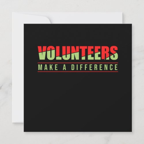 Volunteers Make A Difference Volunteering Rescue G Invitation