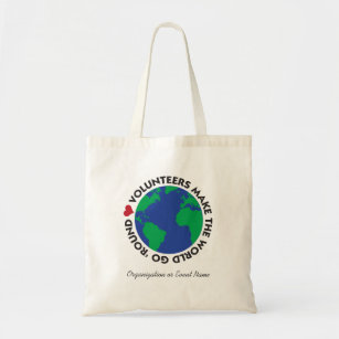 Volunteers make the world go 'round with Earth Tote Bag