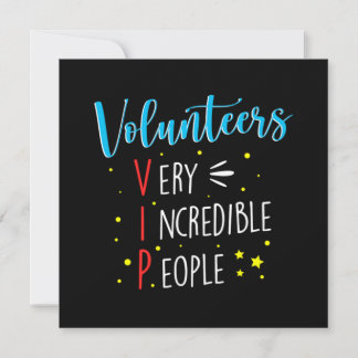 Volunteers VIP Volunteer Volunteering Charity Resc Invitation