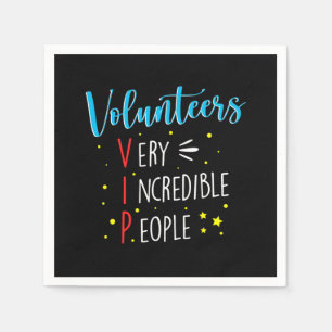 Volunteers VIP Volunteer Volunteering Charity Resc Napkins