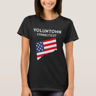 Voluntown Connecticut USA State America Travel Con T-Shirt