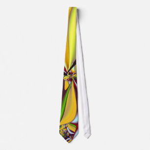 Voluptuous Fractal Abstract Modern Art Neck Tie