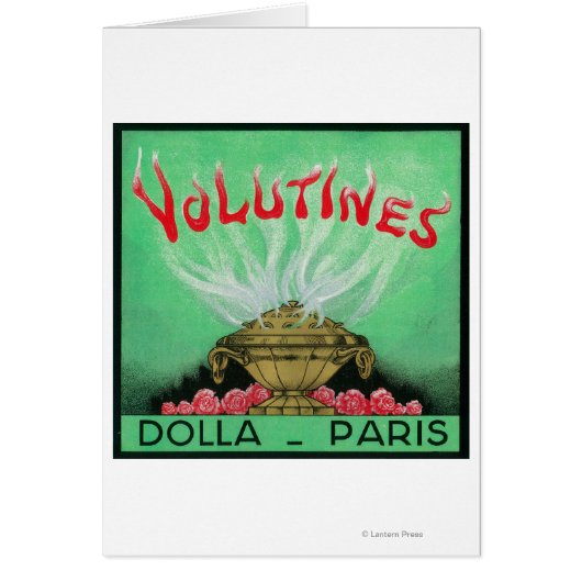 Volutines Perfume LabelParis, France Cards (Front)