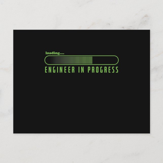 vom Student zum Ingenieur Ladebalken Postcard (Front)