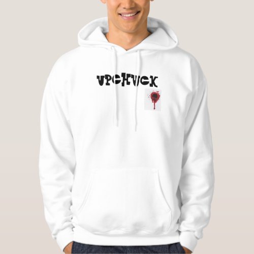 Vomit or cheering on  Your call Call me Chuck Hoodie