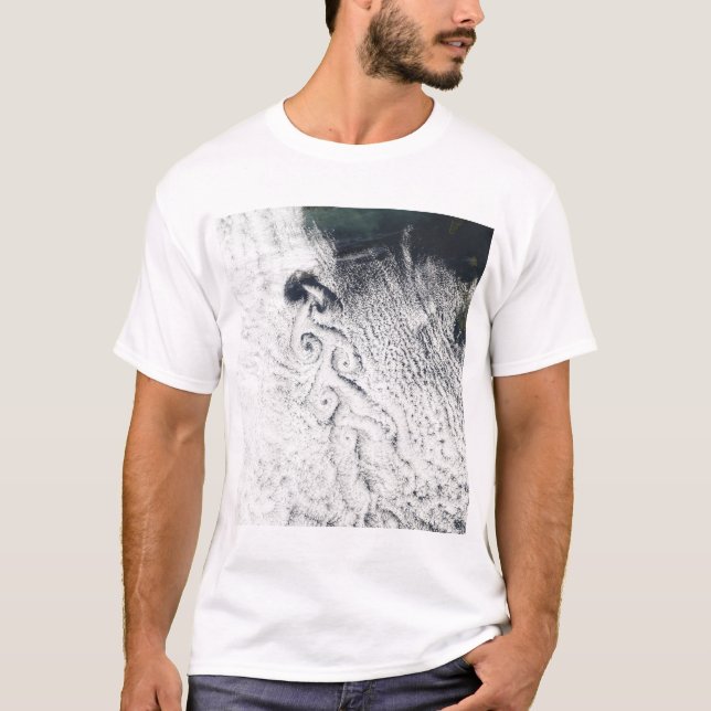 Von Karmann cloud vortices T-Shirt (Front)