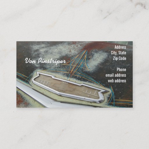 Customizable Von Pinstriper Business Card Templates