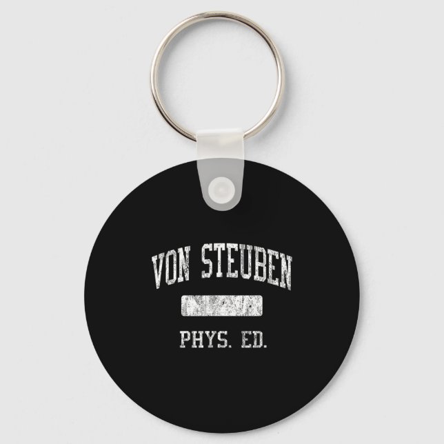 Von Steuben High School Hs Chicago Il Phys Ed  Keychain (Front)