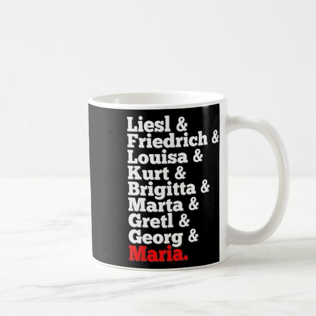 Von Trapp Family Singers Sound Of Music  Coffee Mug (Right)