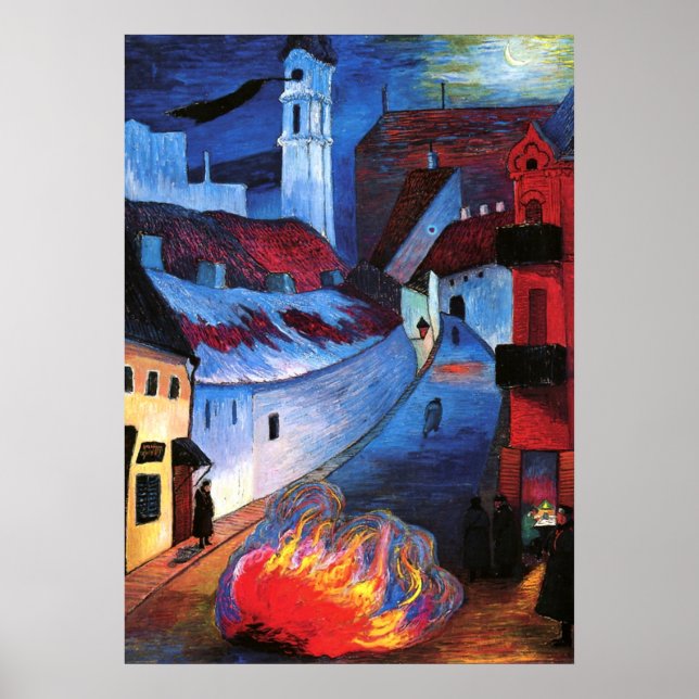 von Werefkin - Police Post in Wilna Poster (Front)