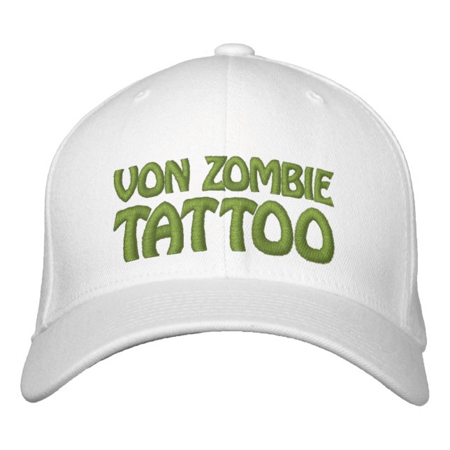 Von Zombie Tattoo 001EE Embroidered Baseball Hat (Front)