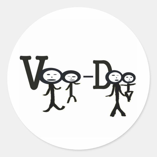 voo Doo Classic Round Sticker (Front)