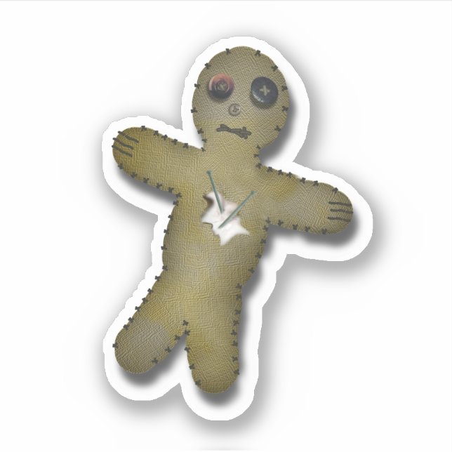 Voodoo Anti Valentine's Day  Sticker (Front)