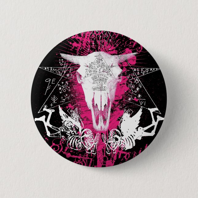 Voodoo Beef Pinback Button (Front)