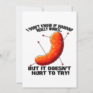 Voodoo Cheese Puff - Anti Trump Joke Invitation