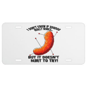 Voodoo Cheese Puff - Anti Trump Joke License Plate