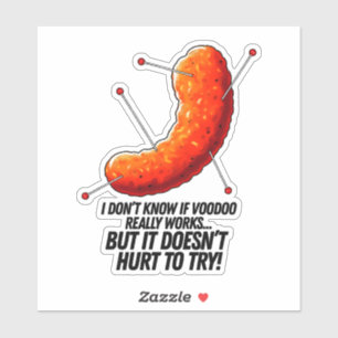 Voodoo Cheese Puff - Anti Trump Joke Sticker