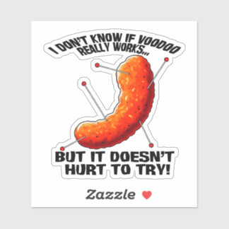 Voodoo Cheese Puff - Anti Trump Joke Sticker