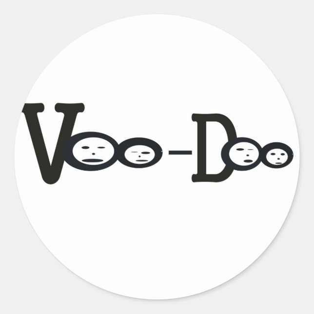 vooDoo Classic Round Sticker (Front)
